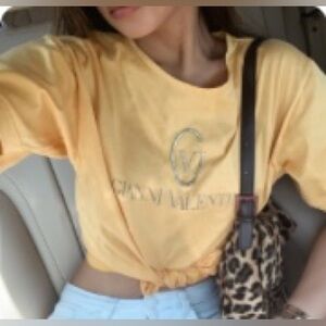 Vintage Gianni Valentino yellow t shirt